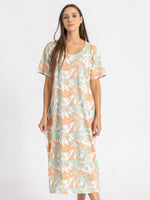 Load image into Gallery viewer, Short Sleeve Floral Nightie
