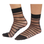 Load image into Gallery viewer, Women&#39;s Ankle-High Stripes Jacquard-Knit Hosiery Socks

