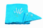 Load image into Gallery viewer, Embroidered Towel Set 3 Pcs with scalloped border
