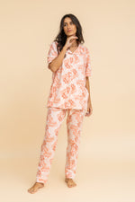 Load image into Gallery viewer, Floral Button Down Sleep Set
