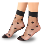 Load image into Gallery viewer, Women&#39;s Ankle-High Flower Jacquard-Knit Hosiery Socks
