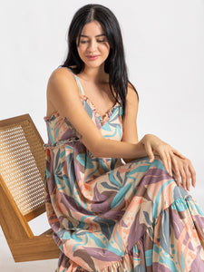 فستان بحر طبعه هافانا 