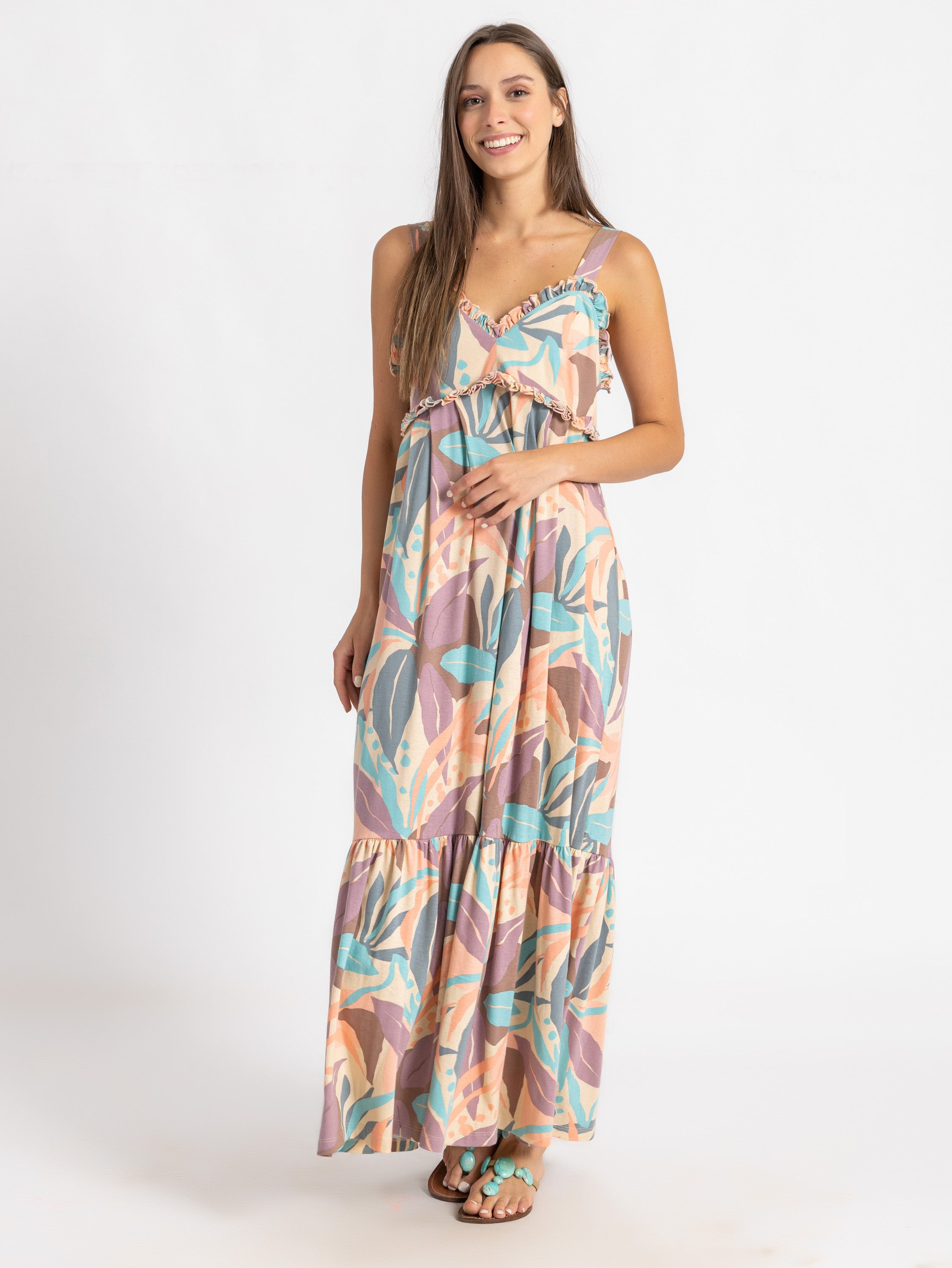 Havana Print Beach dress