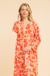 Abstract butterfly Long Sleeve loungedress