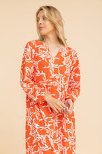 Load image into Gallery viewer, Abstract butterfly Long Sleeve loungedress
