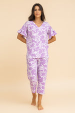 Load image into Gallery viewer, Abstract Butterfly Capri Sleep Set
