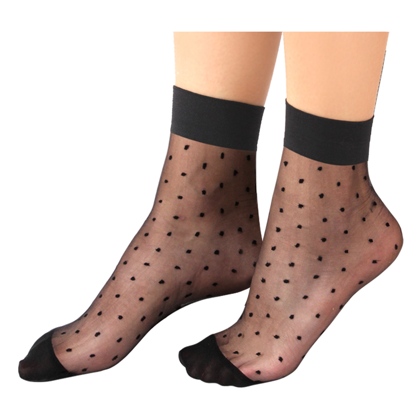 Women's Ankle-High Dots Jacquard-Knit Hosiery Socks