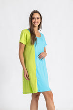 Load image into Gallery viewer, Short Sleeve 2 Tone Nightie
