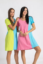 Load image into Gallery viewer, Short Sleeve 2 Tone Nightie
