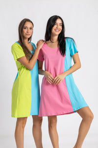 Short Sleeve 2 Tone Nightie