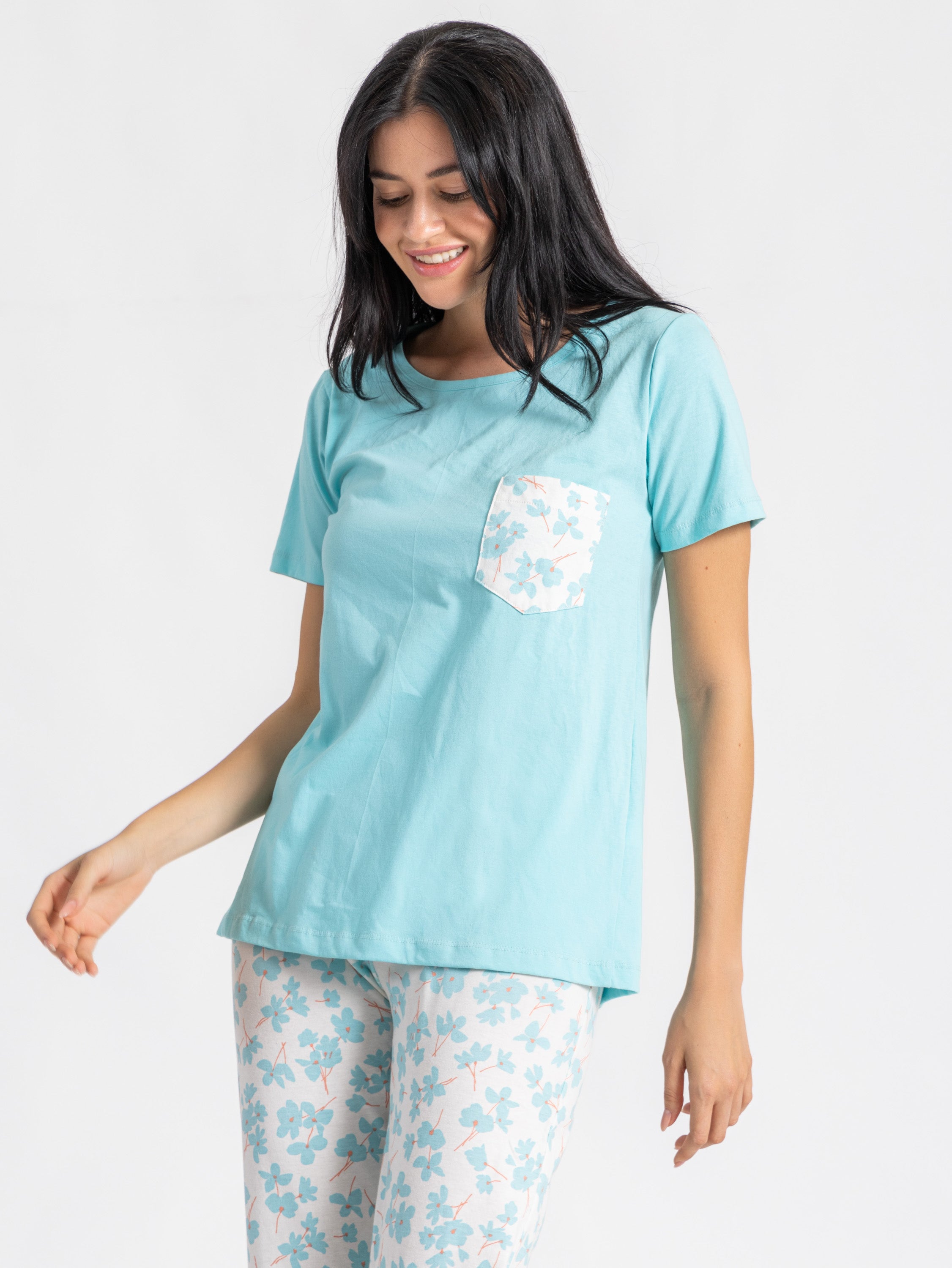 Short Sleeve Printed Pajama