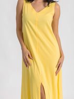 Load image into Gallery viewer, Cut Sleeve Plain Nightdress
