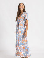 Load image into Gallery viewer, Short Sleeve Floral Printed Nightdress
