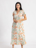 Load image into Gallery viewer, Short Sleeve Floral Printed Nightdress
