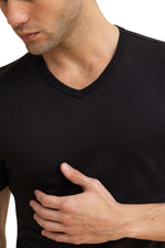 Load image into Gallery viewer, Mens V Neck Undershirt Cotton

