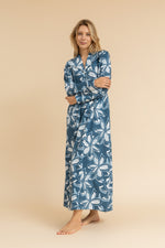 Load image into Gallery viewer, Floral strokes Long Sleeve Nightdress
