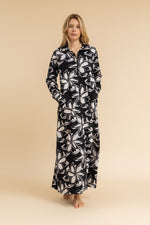 Load image into Gallery viewer, Floral strokes Long Sleeve HomeDress
