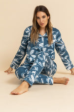 Load image into Gallery viewer, Floral strokes Long Sleeve Pajama
