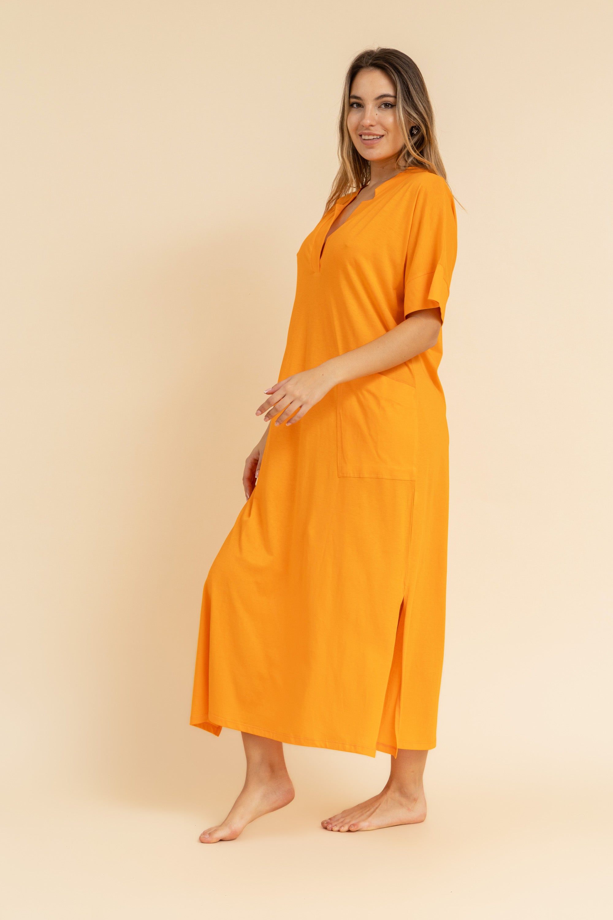 Short Sleeve Plain Homedress