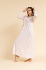 Load image into Gallery viewer, Lace trim nightdress
