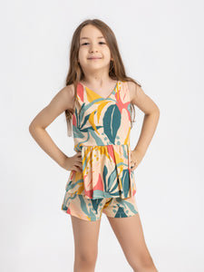 Girls All Over Print Short pajama