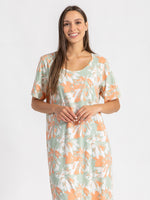 Load image into Gallery viewer, Short Sleeve Floral Nightie
