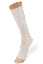 Load image into Gallery viewer, Women&#39;s Knee-High Dots Jacquard-Knit Hosiery Socks
