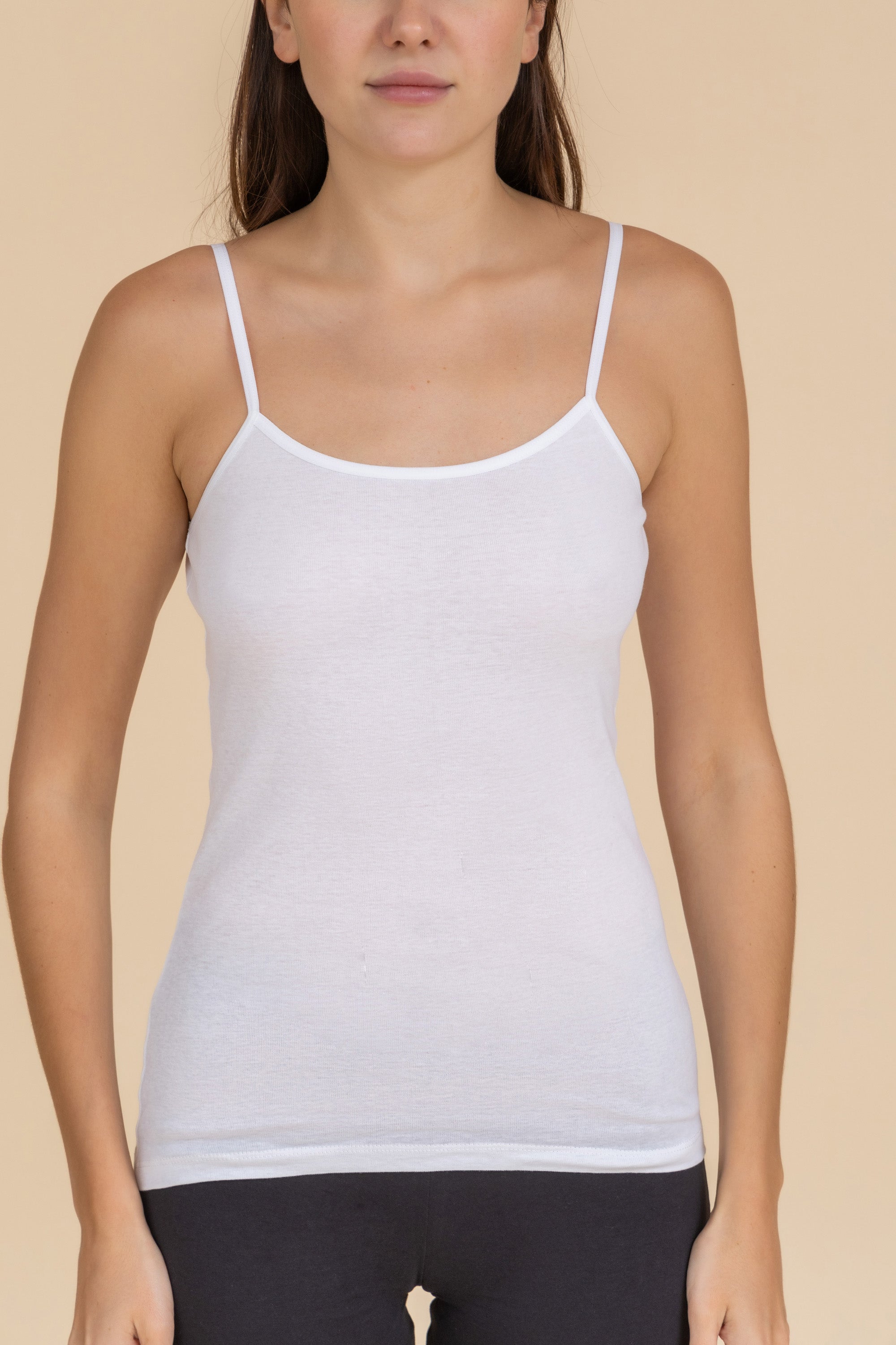 Womens' 100% Cotton Cami Vest
