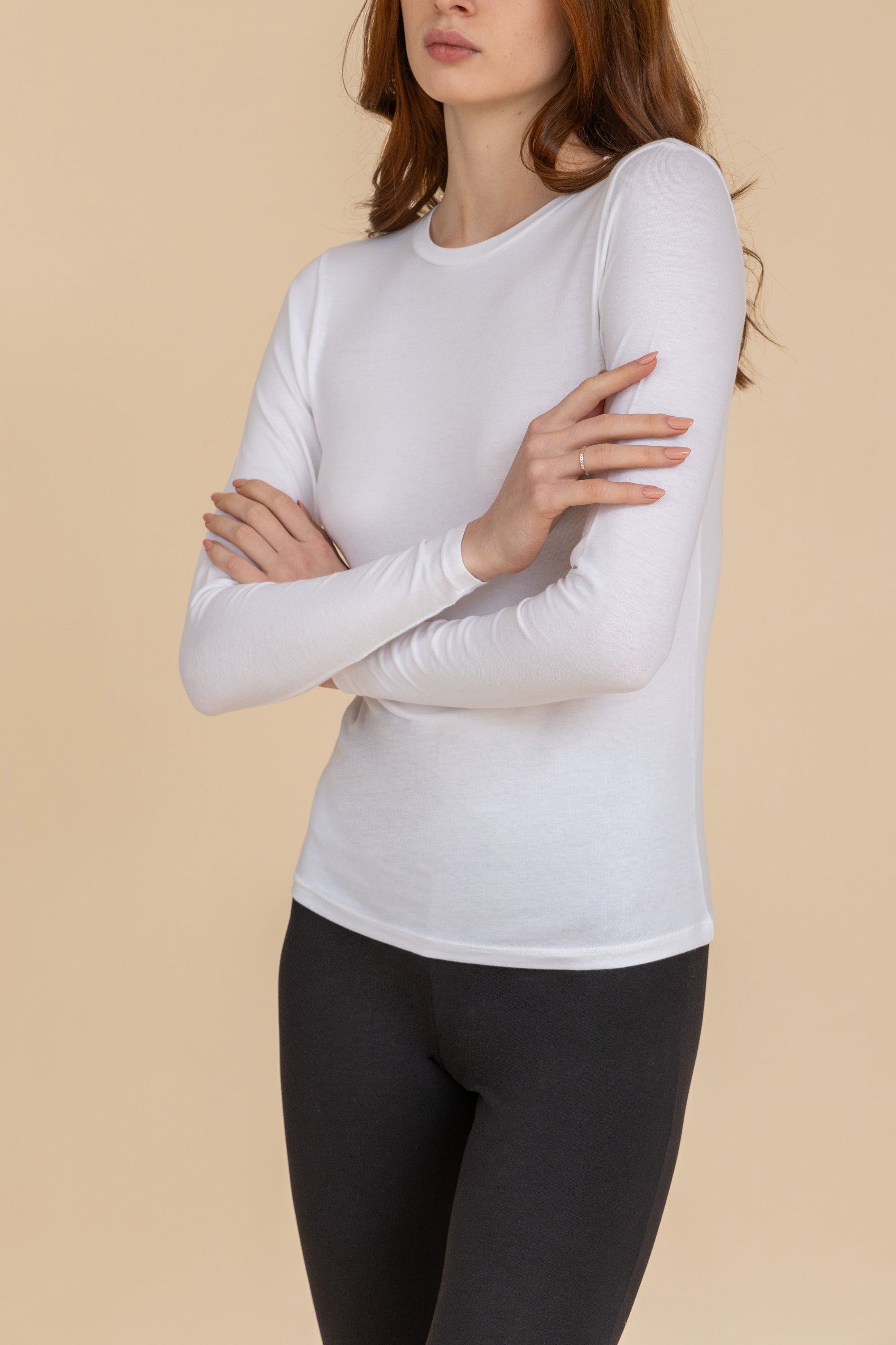 Women Long sleeve Cotton Lycra Top