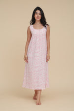 Load image into Gallery viewer, Cut Sleeve Floral Nightdress
