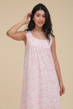 Load image into Gallery viewer, Cut Sleeve Floral Nightdress
