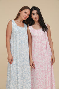 Cut Sleeve Floral Nightdress