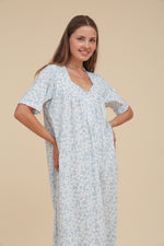 Load image into Gallery viewer, Short Sleeve Floral Nigthdress
