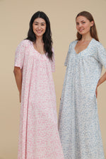 Load image into Gallery viewer, Short Sleeve Floral Nigthdress
