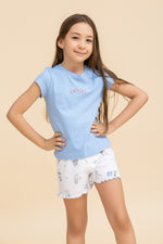 Load image into Gallery viewer, Girls Short Sleeve Printed Set
