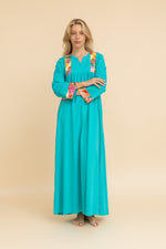 Load image into Gallery viewer, Khadeja Floral Trim Homedress
