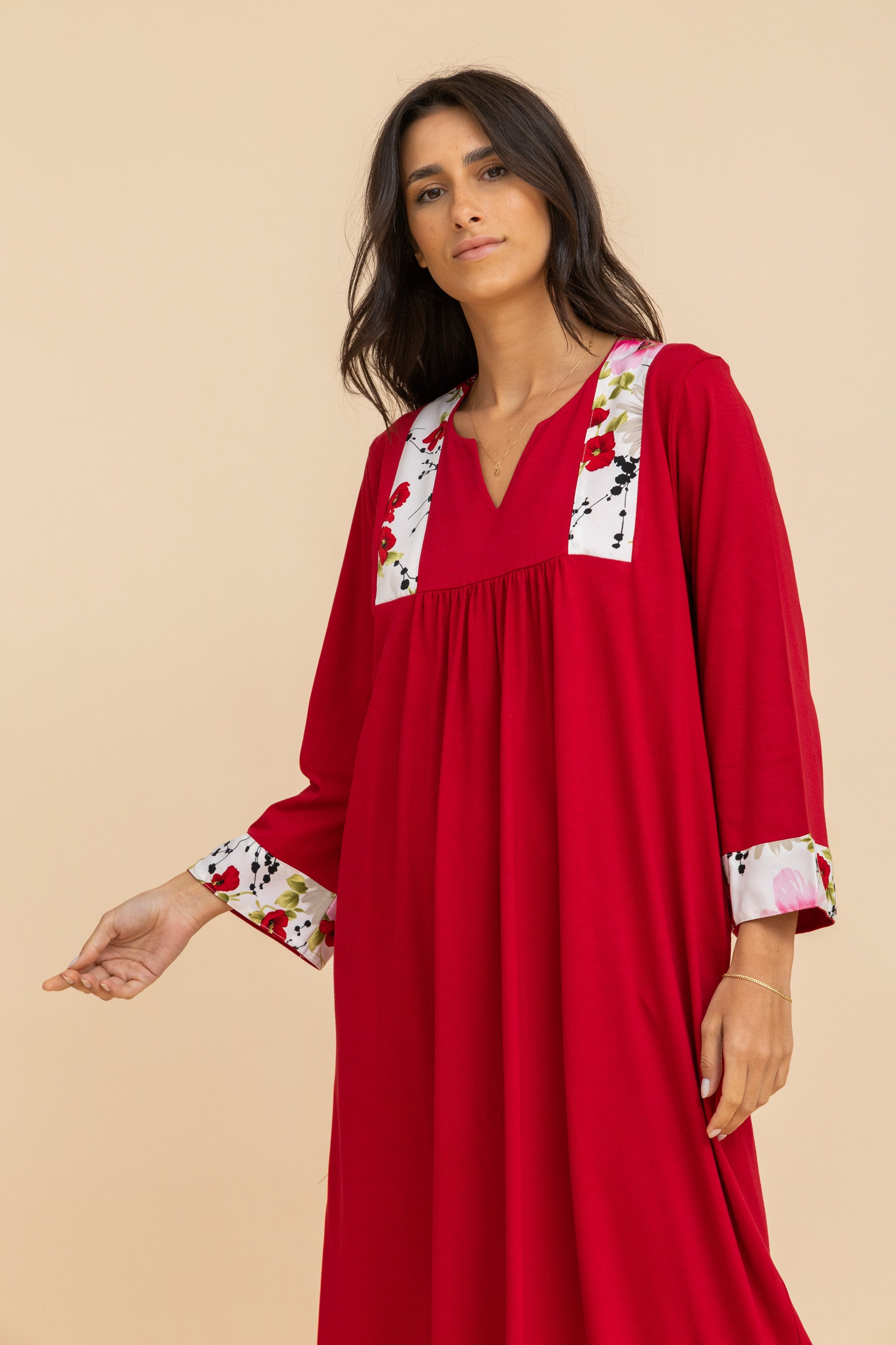 Khadeja Floral Trim Homedress