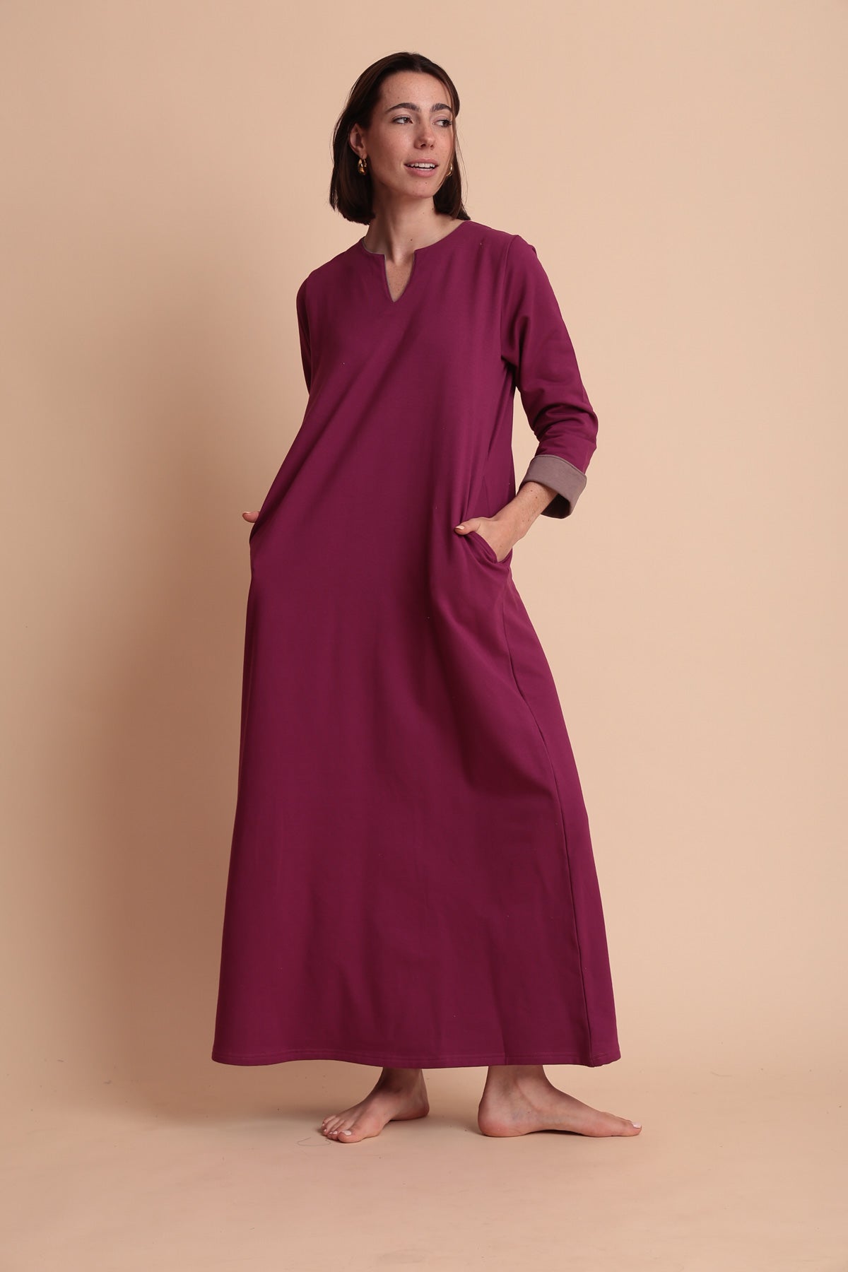 Wide Plain Homedress