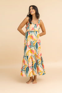 Havana Print Beach dress