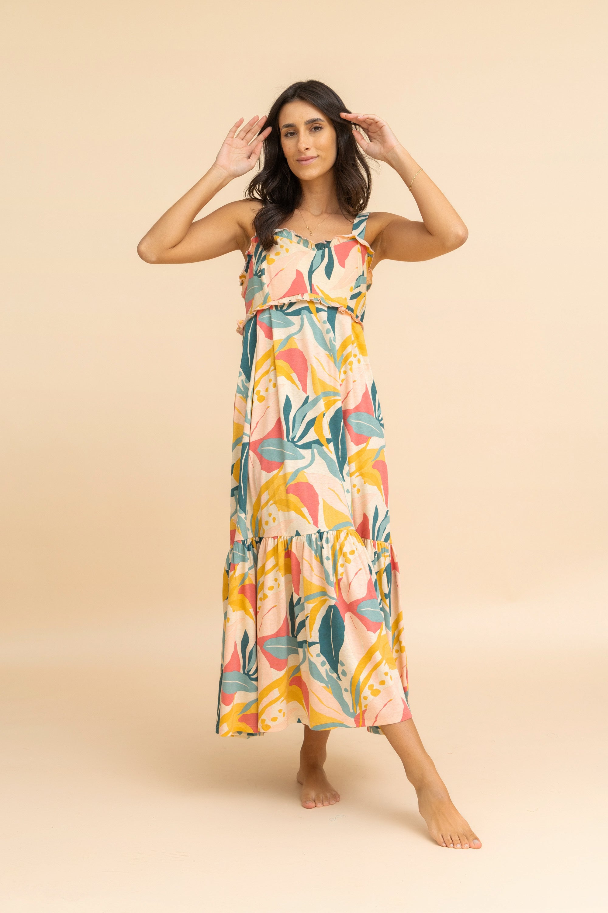 Havana Print Beach dress