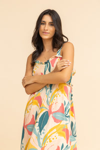 Havana Print Beach dress