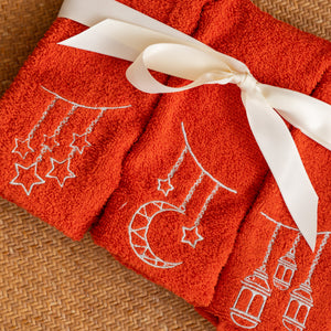 Ramadan Embroidery Towel Set 3 PCS