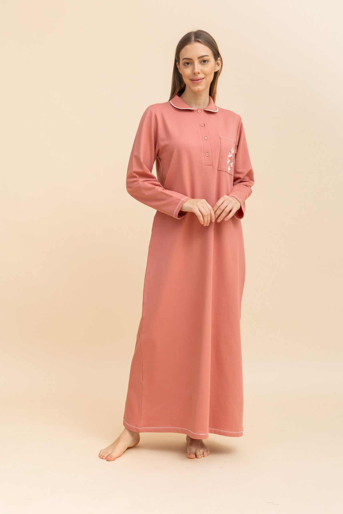Long Flower Nightgown
