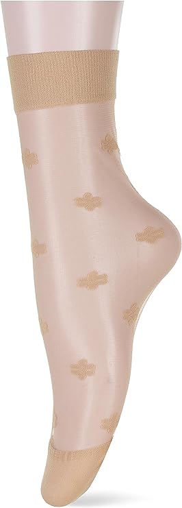 Women's Ankle-High Flower Jacquard-Knit Hosiery Socks