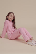 Load image into Gallery viewer, Girls Super soft PJ Set with button
