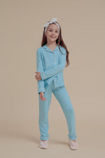 Load image into Gallery viewer, Girls Super soft PJ Set with button
