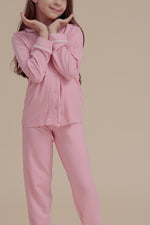 Load image into Gallery viewer, Girls Super soft PJ Set with button
