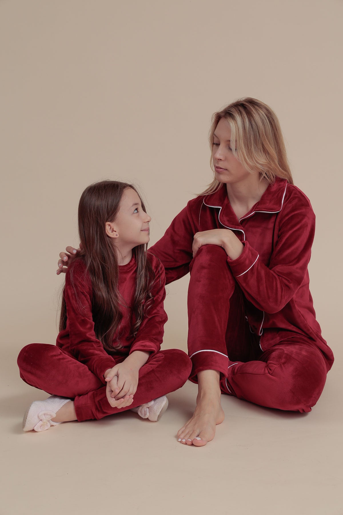 Girls Cozy Velvet PJ set