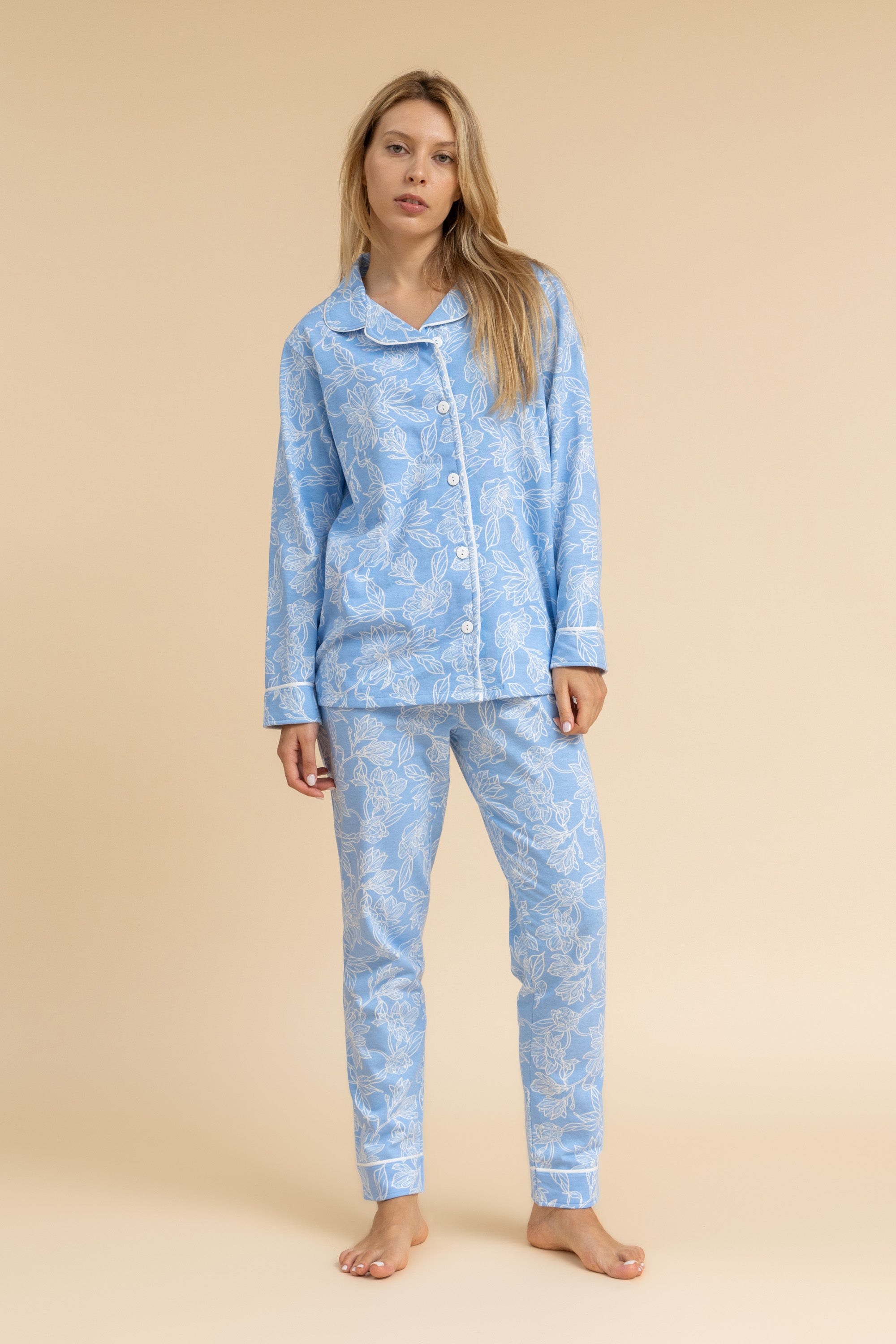 Floral print 100% cotton Pajama