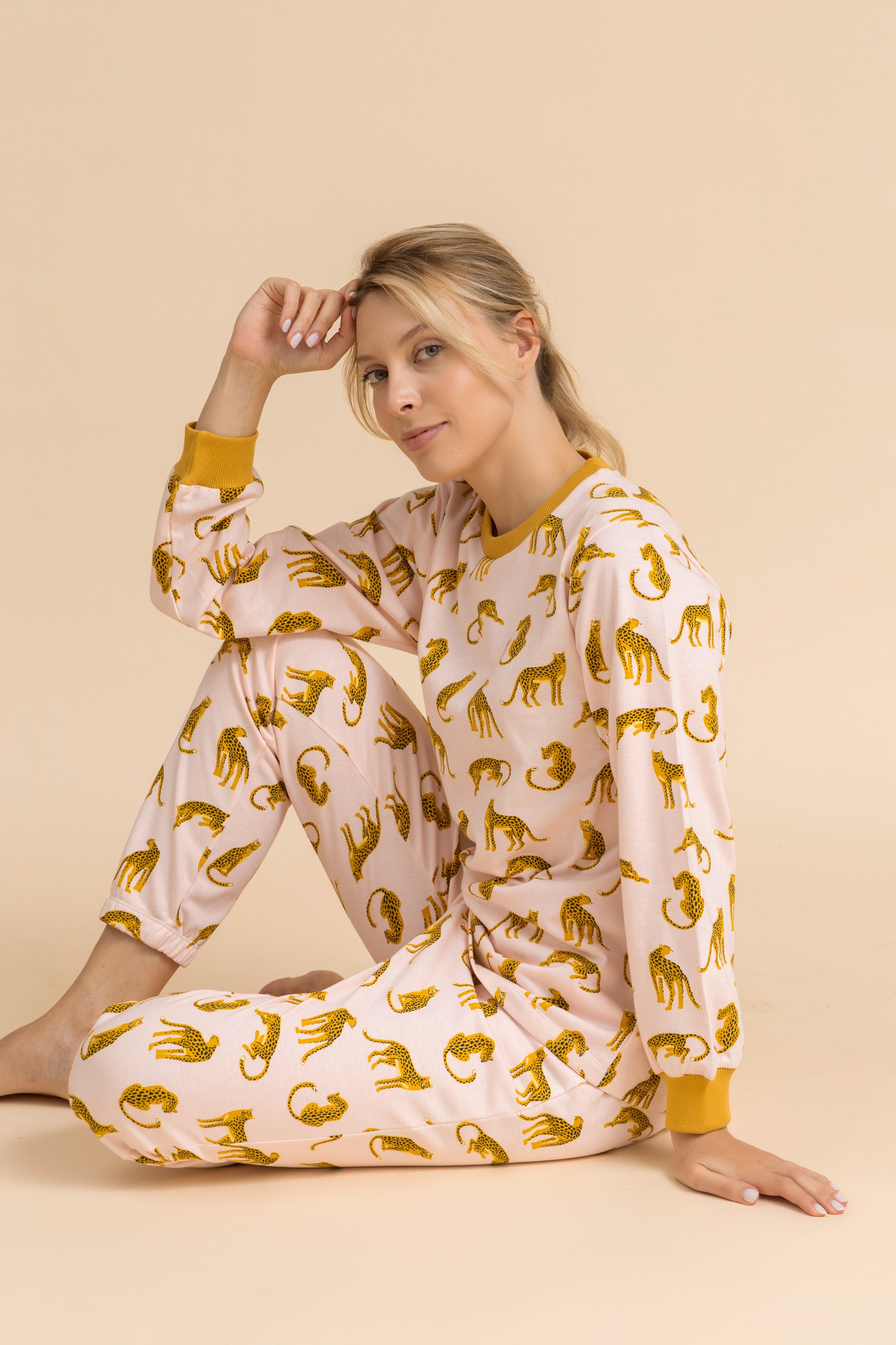 Leopard Print 100% cotton Pajama